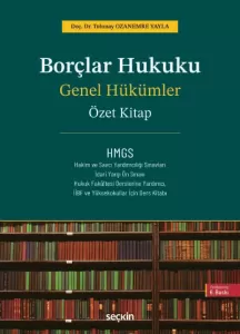 Borçlar Hukuku Genel Hükümler – Özet Kitap –