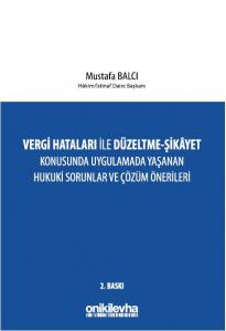 Vergi Hataları İle Düzeltme - Şikayet