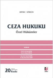 Ceza Hukuku Özel Hükümler
