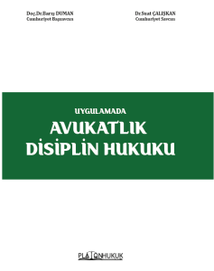 AVUKATLIK DİSİPLİN HUKUKU