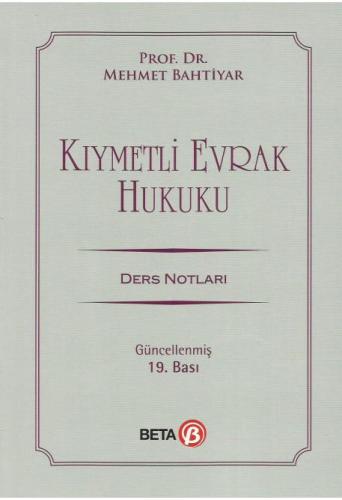 Kıymetli Evrak Hukuku