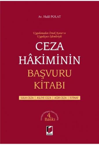 Ceza Hakiminin Başvuru Kitabı