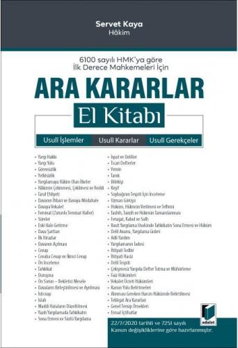 Ara Kararlar El Kitabı