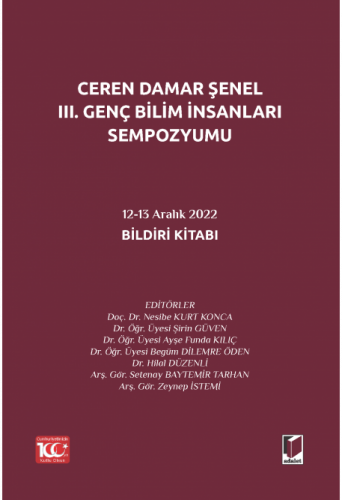 Ceren Damar Şenel III. Genç Bilim İnsanları Sempozyumu