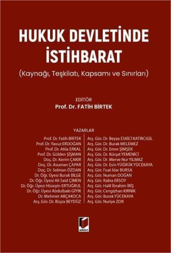 Hukuk Devletinde İstihbarat