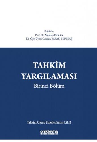 Tahkim Yargılaması Birinci Bölüm