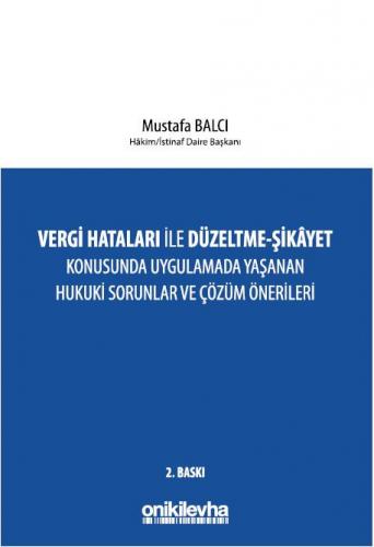 Vergi Hataları İle Düzeltme - Şikayet