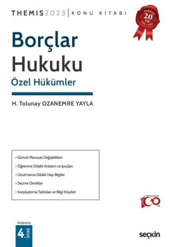 Themıs Borçlar Hukuku Özel Hükümler Konu Kitabı