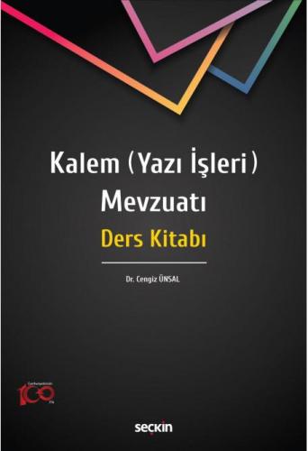 Kalem (Yazı İşleri) Mevzuatı Ders Kitabı