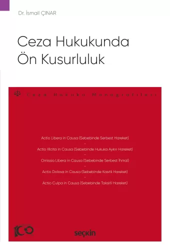 Ceza Hukukunda Ön Kusurluluk