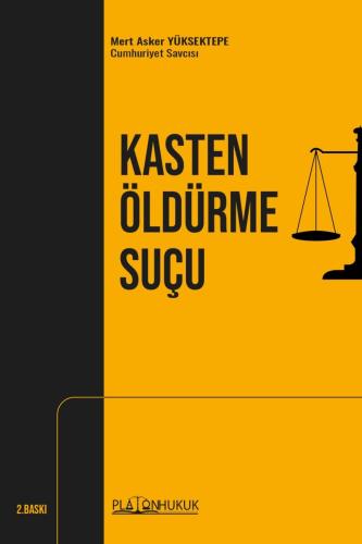 KASTEN ÖLDÜRME SUÇU 2.BASKI
