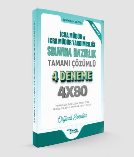 İcra Müdürlüğü ve İcra Müdür Yardımcılığı Sınavına Hazırlık Tamamı Çözümlü 4 Deneme