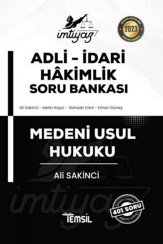 İmtiyaz Adli-İdari Hâkimlik Medeni Usul Hukuku Soru Bankası