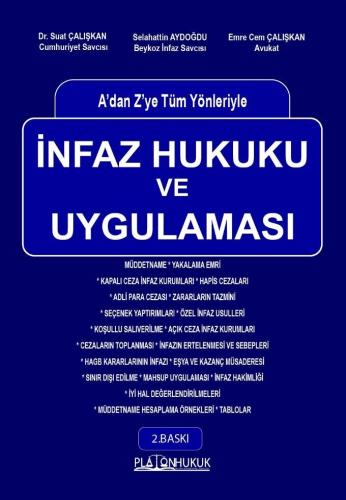 İNFAZ HUKUKU VE UYGULAMASI