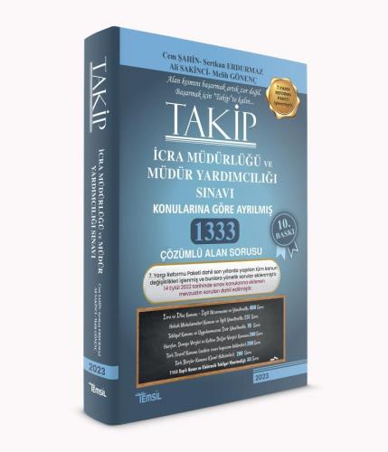 Takİp İcra Müdürlüğü ve Müdür Yardımcılığı Sınavı Soru Bankası