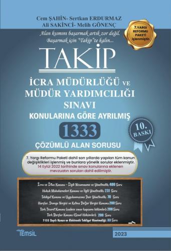 Takİp İcra Müdürlüğü ve Müdür Yardımcılığı Sınavı Soru Bankası