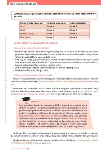 Vergi Hukuku- Vergi Usul Hukuku- Türk Vergi Sistemi